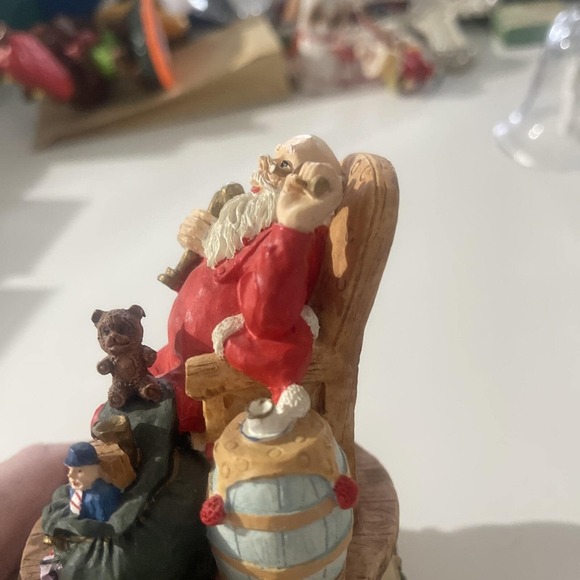 Vintage Jay Import Co. Santa Music Box Made In China Plays Jingle Bells - Picture 6 of 8